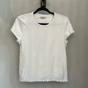 Madewell Ruffle Hem Tee L